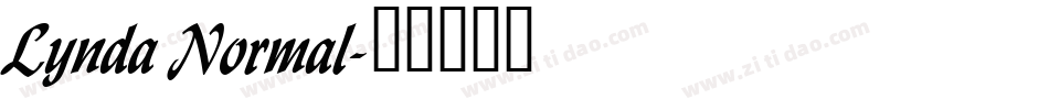 Lynda Normal字体转换